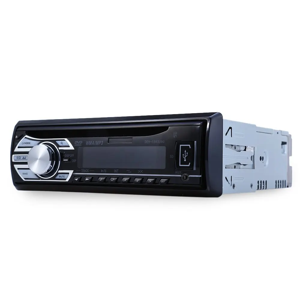 1563U 1 DIN 12 В Аудио Автомобильный Mp3 плеер Радио CD Поддержка FM1 FM2 FM3 USB SD карта AUX DVD VCD с