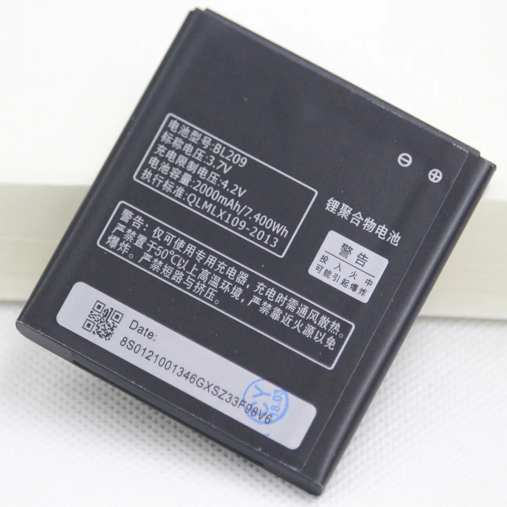10 шт./лот 2000 мАч фотоаккумулятор BL209 для Lenovo A706 A788T A820E A760 A516 A378T A398T аккумулятор