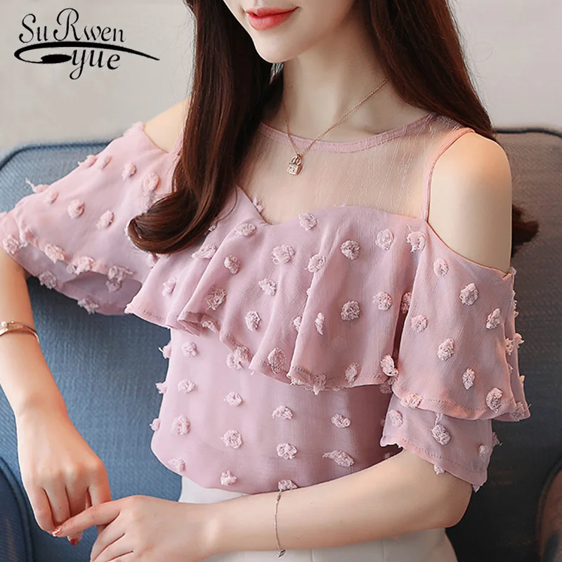 women's summer blouses 2019 women blouses ruffles off shoulder top chiffon blouse women shirts womens tops and blouses 2991 40 women's summer blouses 2019 women blouses ruffles off shoulder top chiffon blouse women shirts womens tops and blouses 2991 40