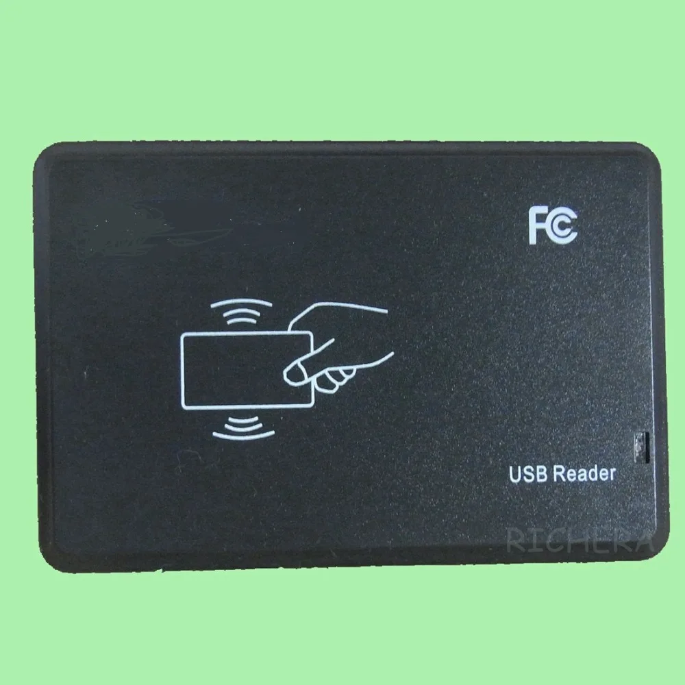 USB 125khz RFID ID card Read-write Device Copier Duplicate Compatible EM4100 EM4305 T5577 Rewritable Card & 5pcs Writable Tag