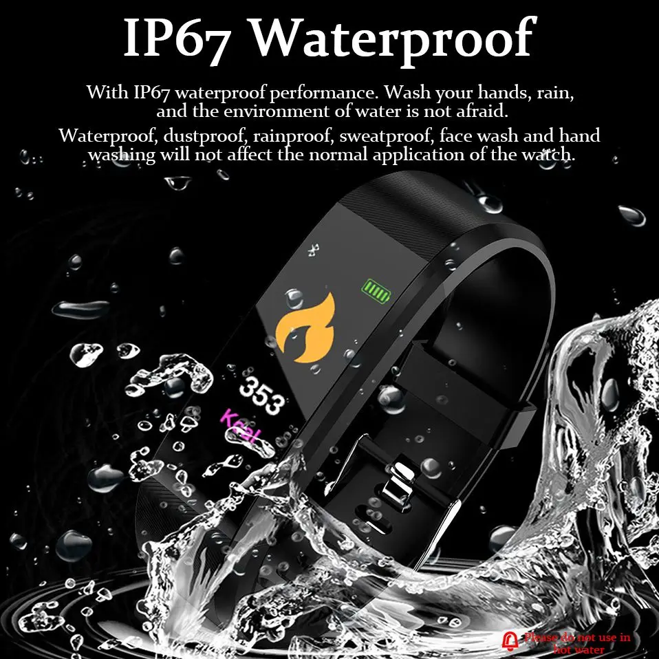 Bluetooth Smart Warch Men Sports Waterproof Smart Wristbands Blood Pressure Heart Rate Monitor Smartwatch Kids for Android IOS   (7)