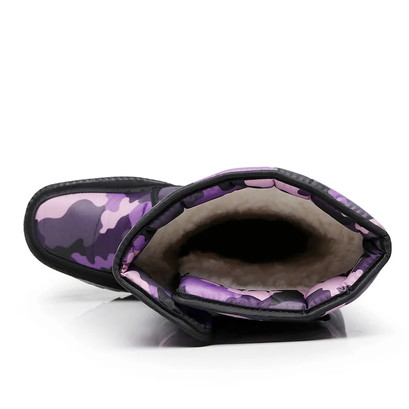 Northeast Winter Outdoor Tourist Snow Shoes Women's Thickened and Warm Shoes Slip-proof Boots Camouflage Multi-erotic Cotton Women's Shoes