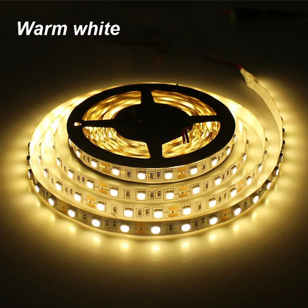 

Sale 12V 300LEDS Flexible LED Strip 5M SMD5050 Non-Waterproof / Waterproof RGB LED String Light High Brightness LED Strip DC