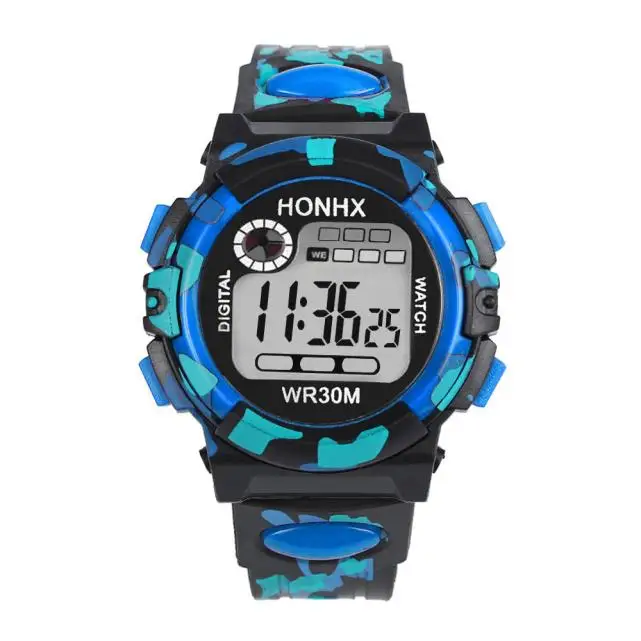 Высококачественные модные детские водонепроницаемые спортивные электронные часы для мальчиков, часы для студентов, 8 ноября