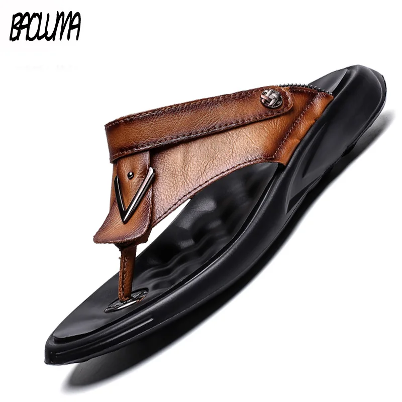 

Men Summer Multifunction Beach Flip Flops Sandals Fashion Male Comfortable Slip-on Casual Outdoor Sandals Soft Bottom Size 38-47