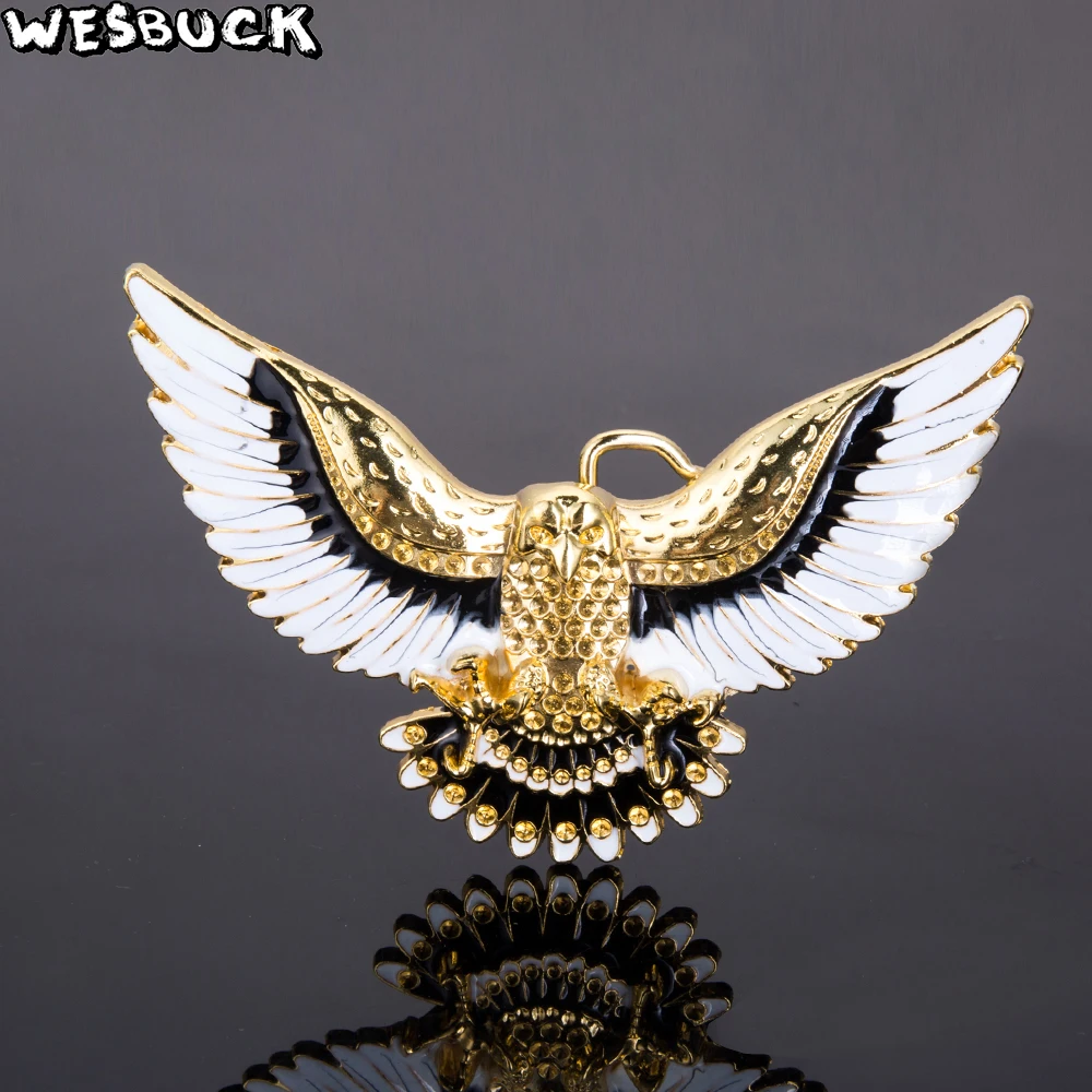 Men/'s Metal Belt Buckle with Gold Eagle NEW