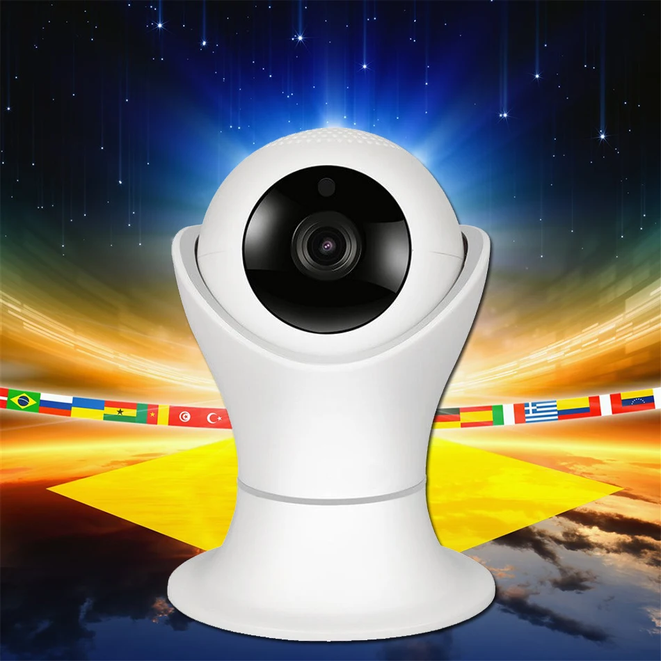 1080P WIFI IP Camera 360 Security Camera IP Wireless Camera with 3D Navigation Panorama View font