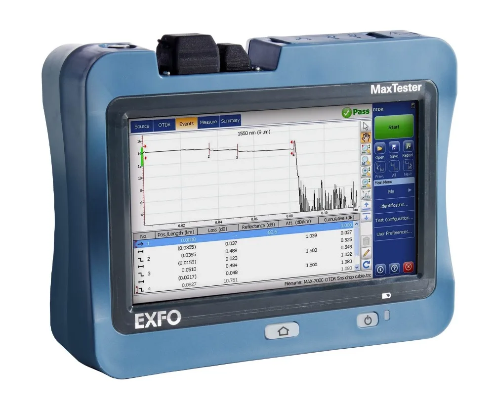 

1625nm OTDR EXFO MaxTester 730C