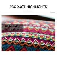 CFen A's Bohemian Quality  Dining Tablecloth Color Soft Cotton Stripe Multi Sizes Lacy Home Kitchen Banquet Table Cover 1 piece 2