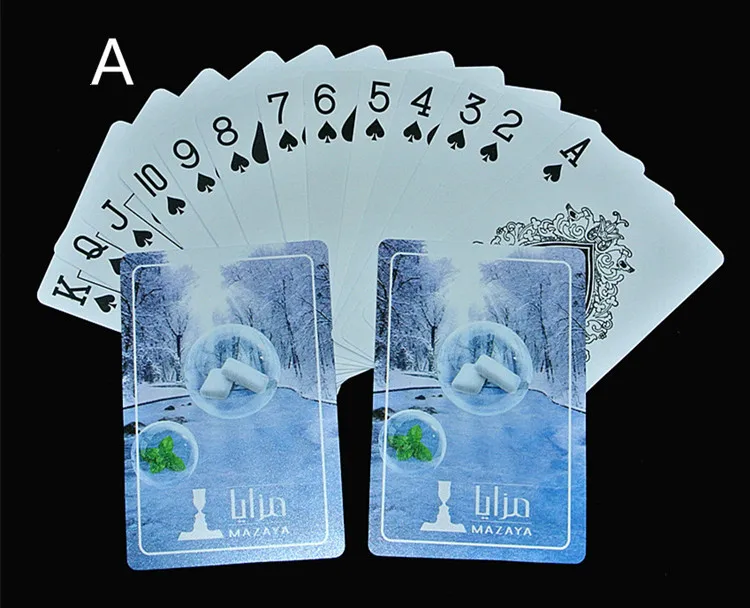 1 шт. Poker ПВХ водонепроницаемые пластиковые игральные карты