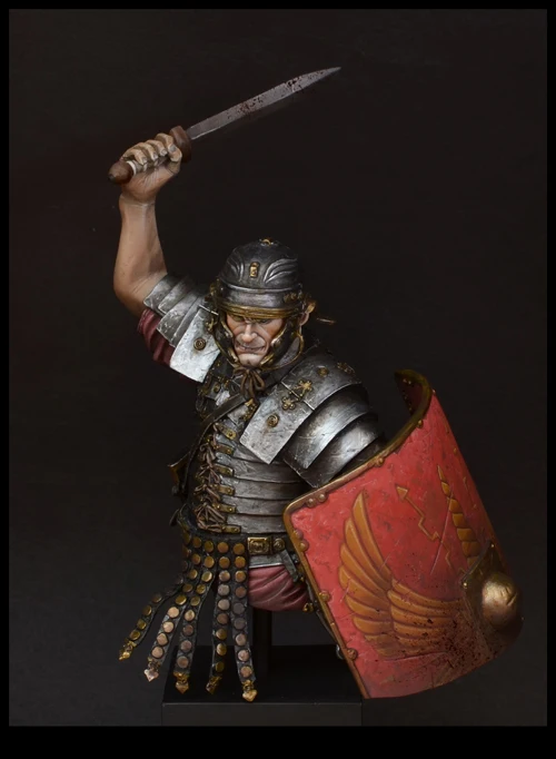 Unpainted Kit 1/12 ancient Roman soldier Legionary bust figure