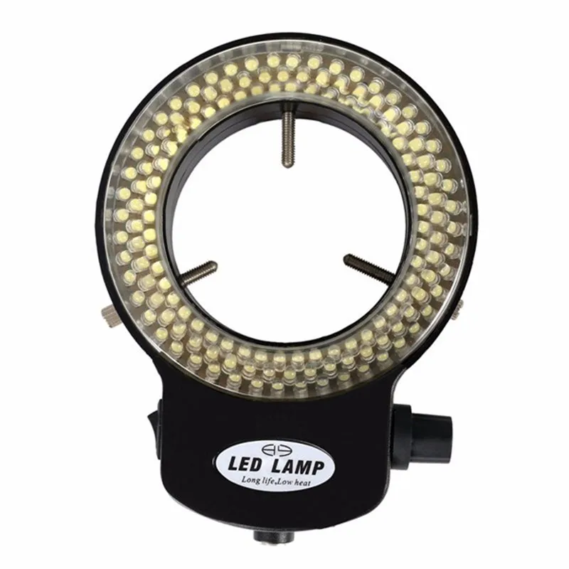 

1pc 100-240V AC Adjustable 6500K 144 LED Ring Light i lluminator Lamp Suit For The Dia of The Lens 30mm-63mm