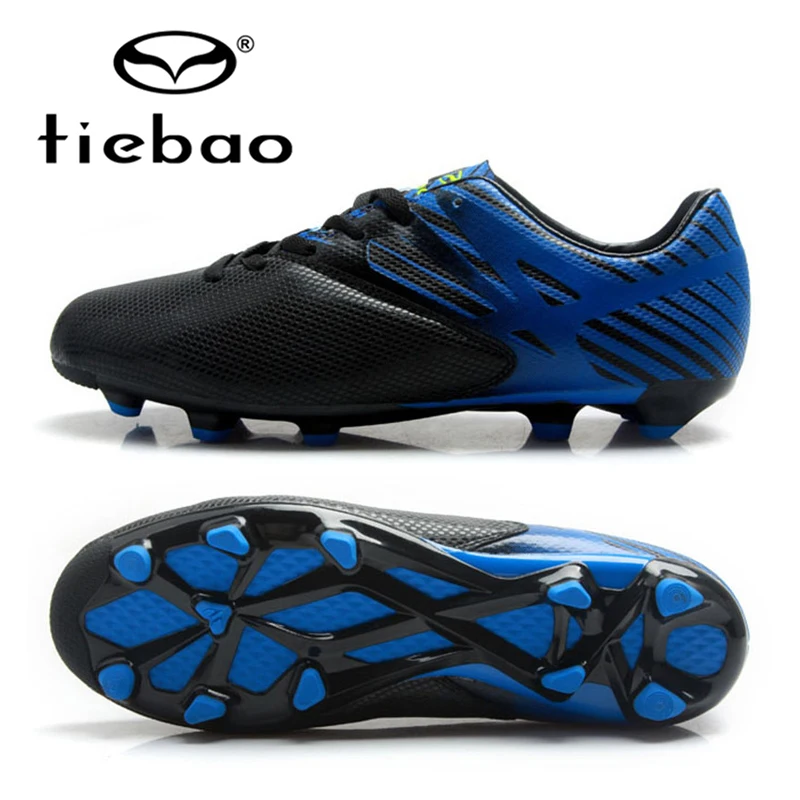 Image TIEBAO Training Soccer Shoes High Quality Men Football Boots Ag Soles Sneakers Soccer Cleats Chuteira Futsal EU Size 39 45