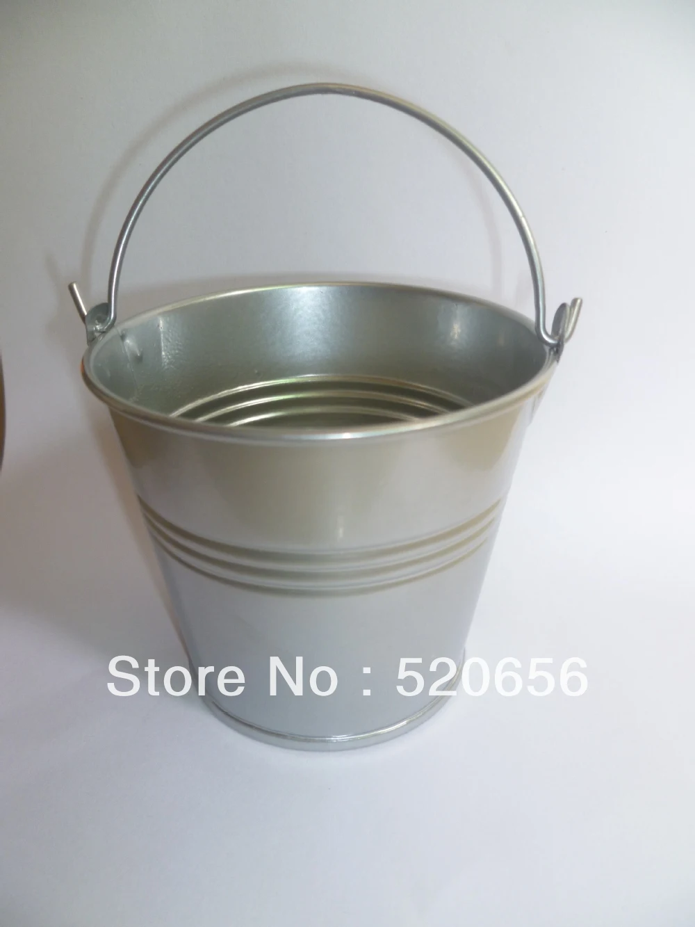 Fedex Free Shipping silver wedding pails baby shower buckets mini metal