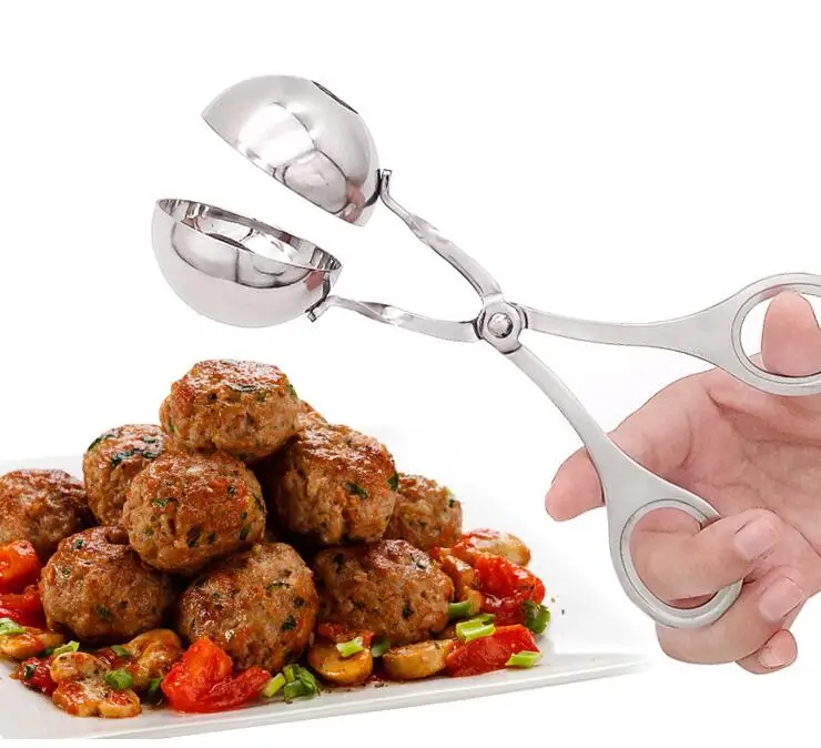 Фантастическая кухня Meatball чайник из нержавеющей стали инструменты для мясной промышленности и птицеводства DIY мясо рыбы шариковая Фрикаделька пресс-формы