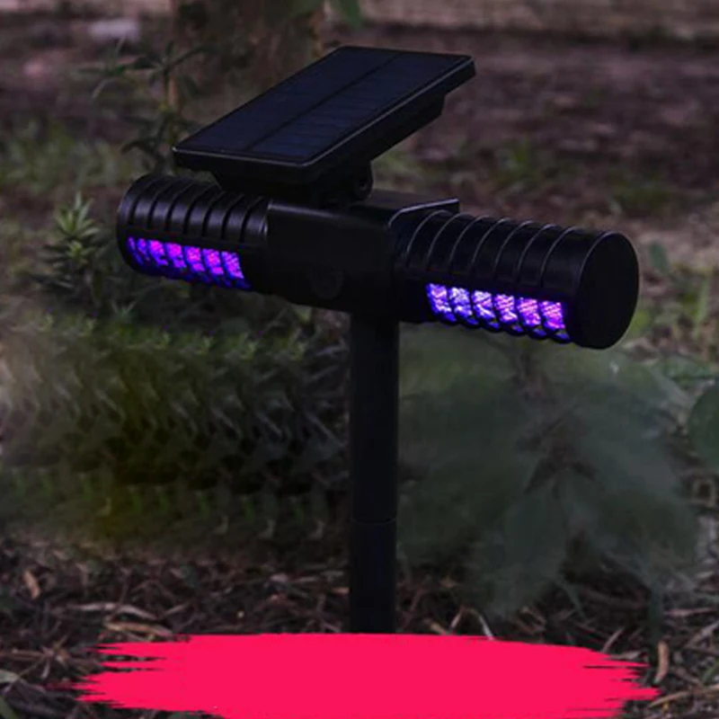 Mosquito Repellent Killer Lamp Solar Powered Outdoor Garden LED Light Mosquito Pest Insect Lighting LED Solar Garden Light  (7)