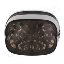 For Harley Davidson XL FLHR FLHRCI LED Tail Light Taillight Integrated Turn Signals Smoke