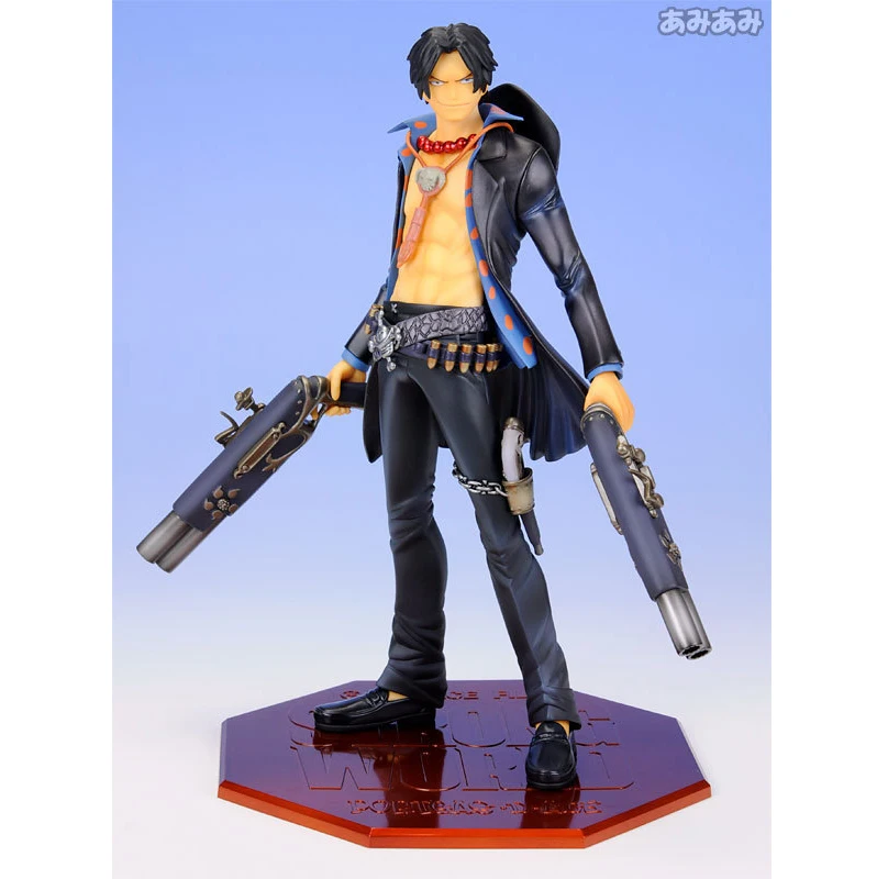 

XINDUPLAN One Piece Anime Portgas D Ace Onepiece New World Fire Fist Action Figure Toys 23cm PVC Kids Collection Model 0478