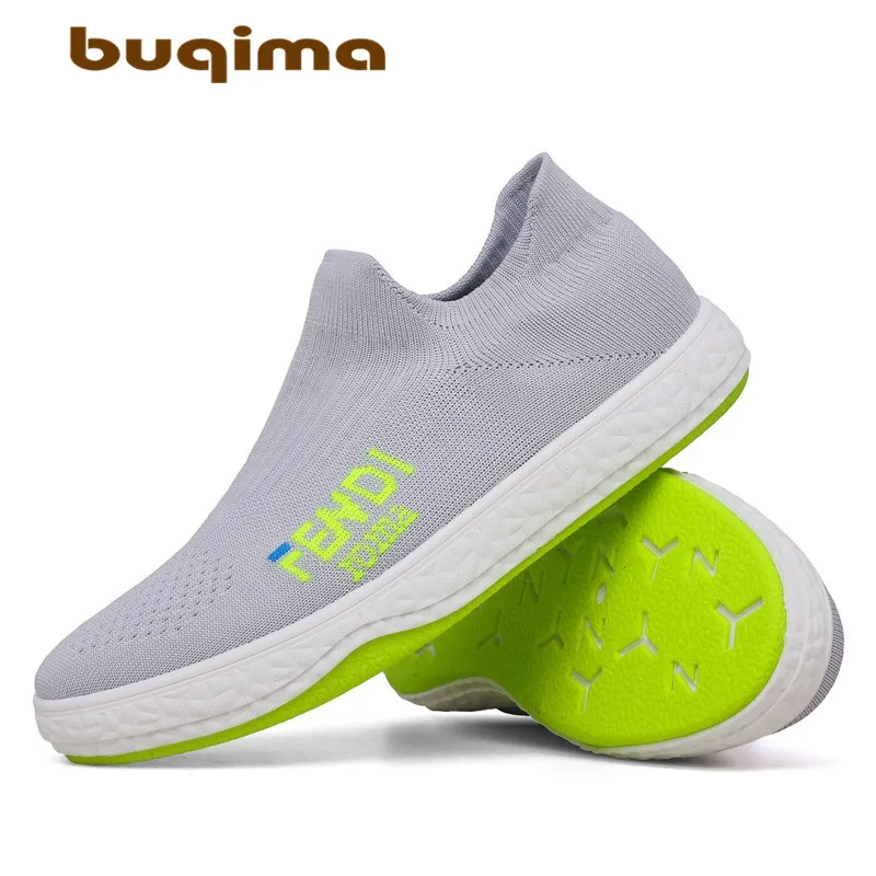 

buqima2019 summer men's mesh shoes comfortable breathable flying woven sports shoes men's sports light shoes socks shoes