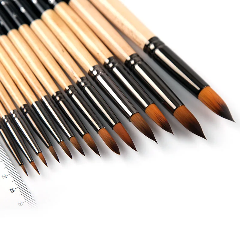 

Free shipping two-color black birch pole nylon hair watercolor hook pen trail pen fine pen front suitable for details depict