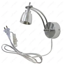 3 Вт светодиодный настенный прикроватный бра, регулируемый светильник для изображения, Переключатель ВКЛ/ВЫКЛ+ штекер, для гостиной, выставочного коридора