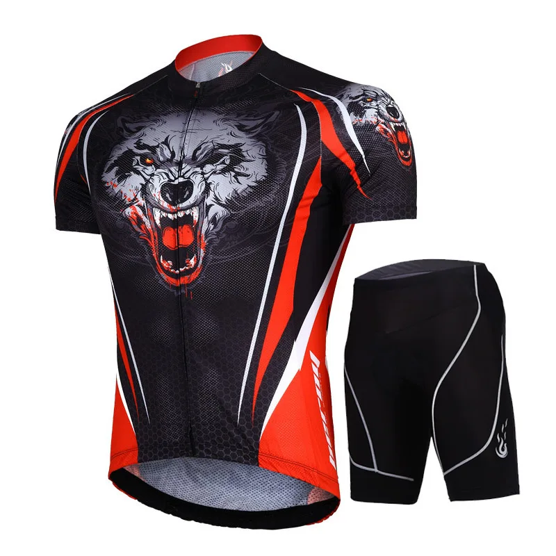 summer men Cycling Jersey sets suits Breathable racing Bicycle jerseys