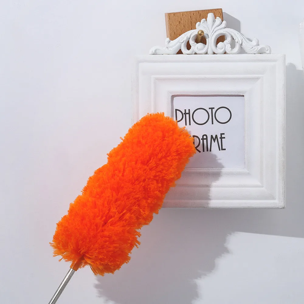 

Telescopic Handle Extendable Magic Cleaning Feather Brush Home Dust Removal Tool Microfibre Duster Feather Brush Washable M4