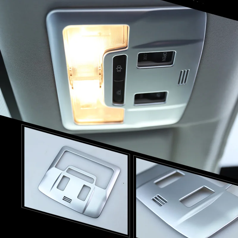 

For Toyota RAV4 2016 2017 Accessories Matte Interior Front Reading Light Lamp Cover Trim Frame 1pcs