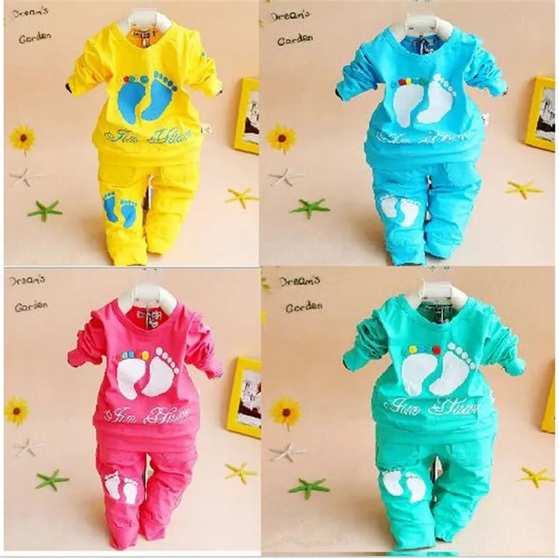 2016 Unisex Fashion baby clothing set children kids clothes sets suits