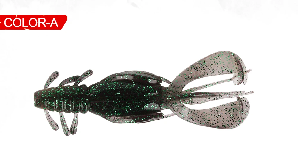 3/" Soft Plastic Crawfish Fishing Lure 8 - PACK