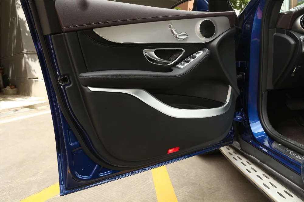 Для Mercedes Benz класса GLC X253 220 260 300- автомобильные дверные панели украшения полосы литье отделка Аксессуары 4 шт
