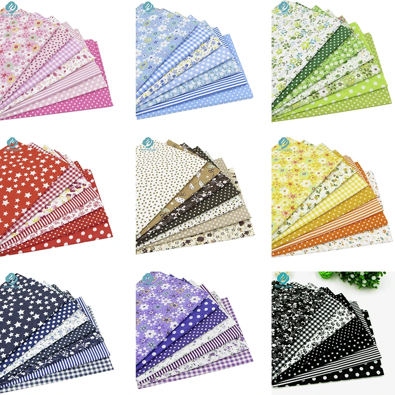 Versatile Printed Cotton Fabric for DIY Crafts and Quilting