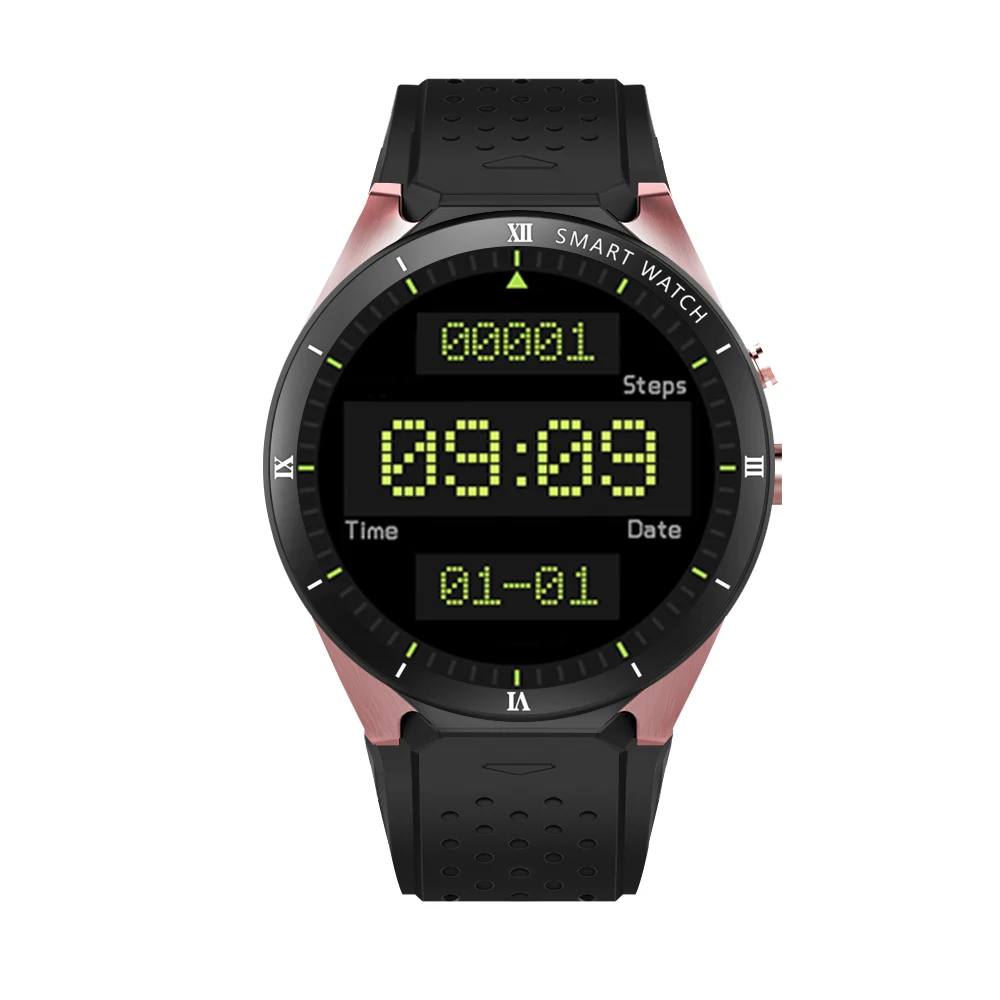 Kingwear KW88 Pro 3g Smartwatch телефон Android 7,0 MTK6580 четырехъядерный 1. 3g Hz 1 Гб+ 16 Гб gps Nano SIM карта смарт часы - Цвет: Золотой