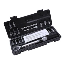 MXITA 1/4inch 1-25NM 25PCS Click Adjustable Torque Wrench Bicycle Repair tools kit set tool bike repair spanner hand tool set mxita accuracy 3% 1 4dr 1 25nm 25pcs torque wrench bicycle bike tools kit set tool bike repair spanner hand tool set