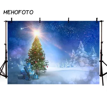 

MEHOFOTO Christmas Decorations Photography Backdrop Winter Snow Photo Background Baby Portrait Photobooth Christmas Tree Banner