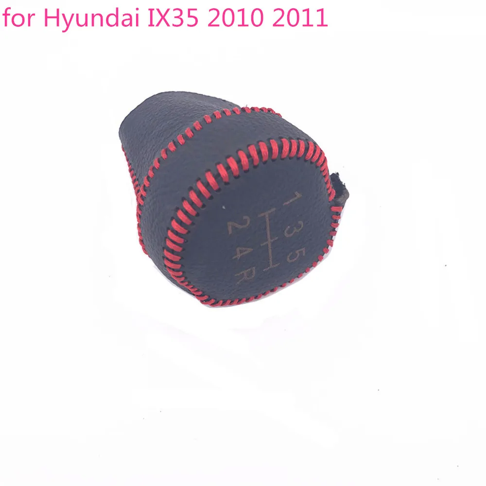 

for Hyundai IX35 2010 2011 car black Gear Shift Collars Car Hand sewing Manual gear