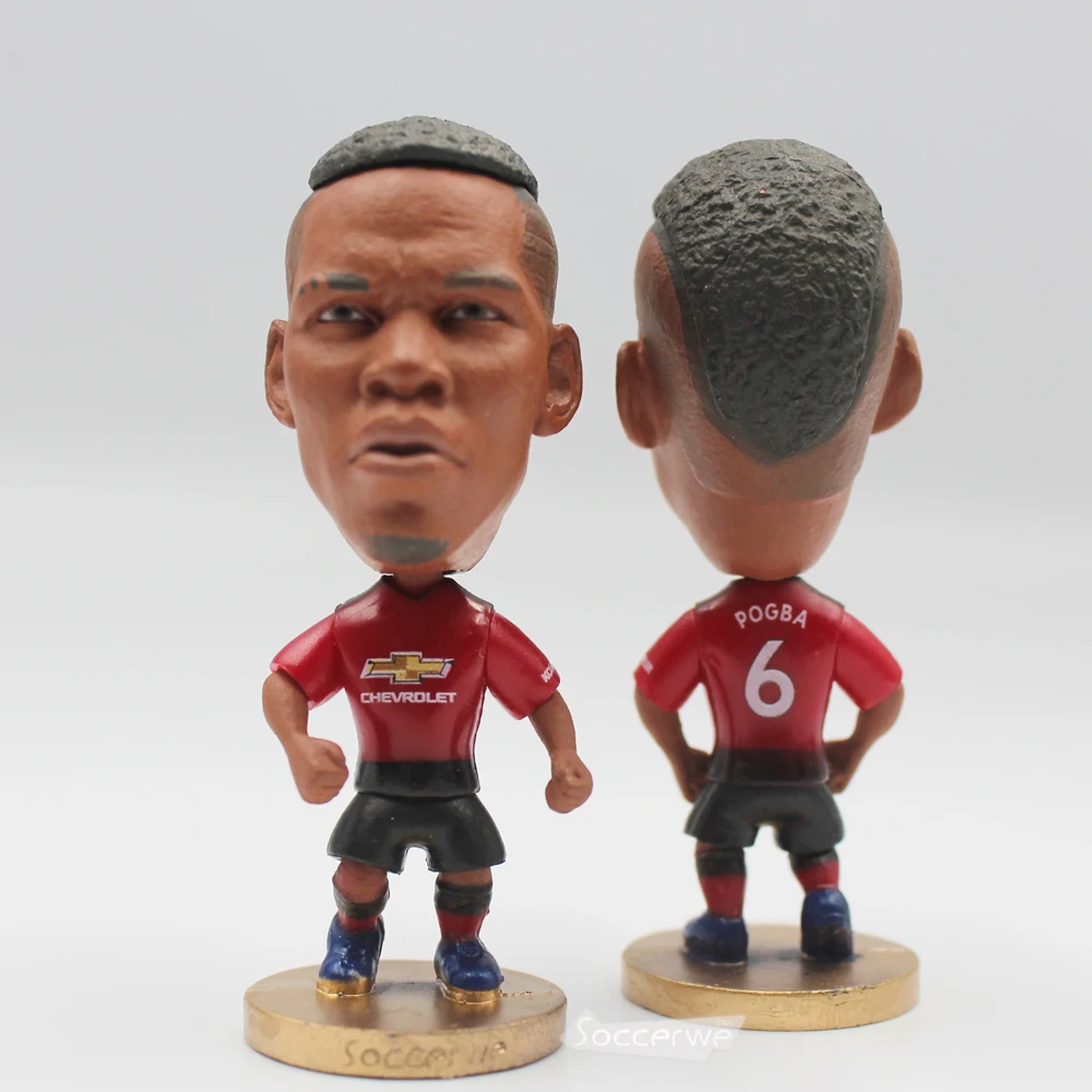 

Football star Soccer Player Star 6# POGBA (MU-2018-19) 2.5" Action Dolls Figurine FreeShipping