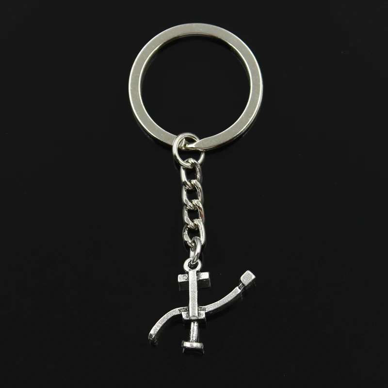 New Fashion Keychain 20*24mm dentists bed treatment center Pendants DIY Men Jewelry Car Key Chain Ring Holder Souvenir For Gift