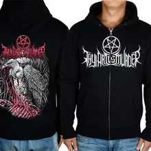 21 стиль пуловер с косой молнией искусство твое убийства Орел хлопковая рокерское черное худи куртка панк, хард-рок флис sudadera