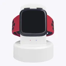 USB смарт-зарядное устройство для Fitbit Versa, ремешок, портативная зарядная подставка с светодиодный дисплеем, зарядная док-станция для Fitbit Versa, Смарт-аксессуар