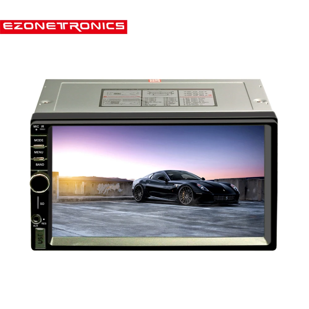 2DIN автомобилей радио-плеер стерео AM, FM 7 дюймов Сенсорный экран HD MP3 MP4 аудио Bluetooth с USB SD Поддержка сзади Камера вид 7021