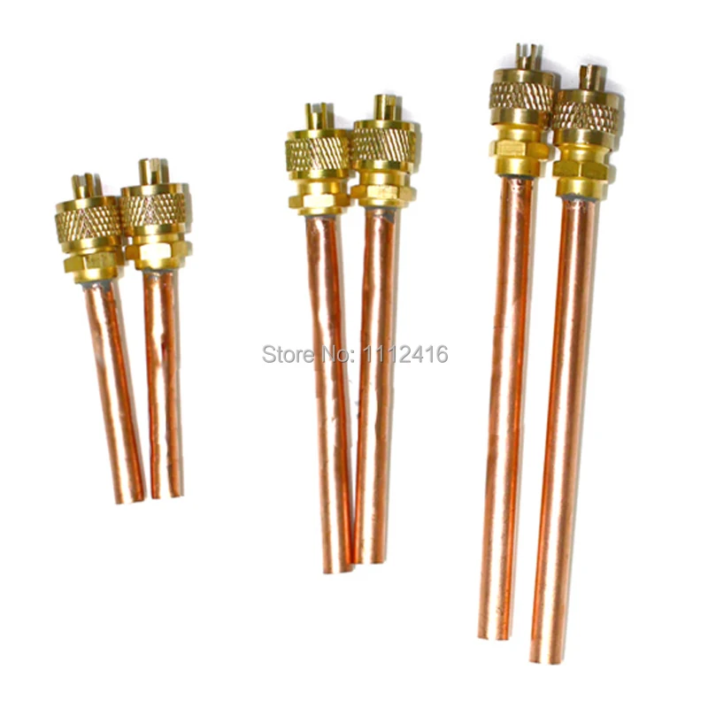 

6pcs 3 Sizes Refrigerant Refilling Access Valve Air Conditioner Parts