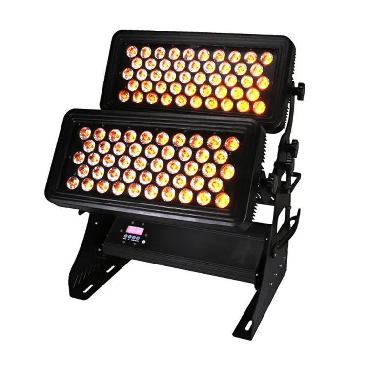 US $599.00 Outdoor High Power RGB Par Light DoubleDeck Ultra Brightness Color LED Flood Light Waterproof Wash Wall Lamps Landscape Lamp