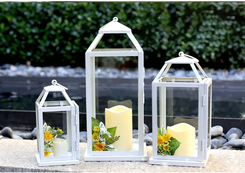 Wall Candle Holders Decoration Maison Christmas Candlestick Moroccan Décor Centre De Table Mariage Lantern Candle Crystal Candle (21)