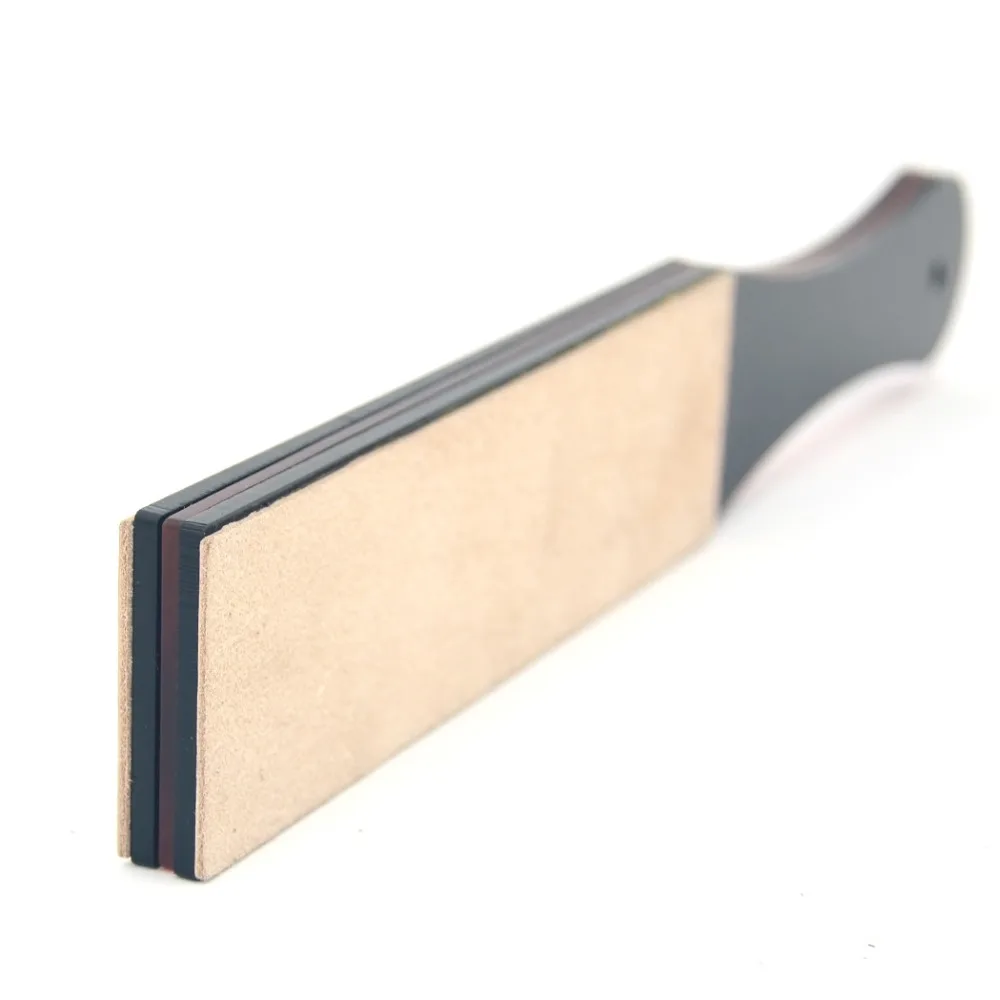 Парикмахерский кожаный точильный ремень мужской прямой бритвенный станок нож ремень кухонный 2 стороны точилка DIY Полировочная доска