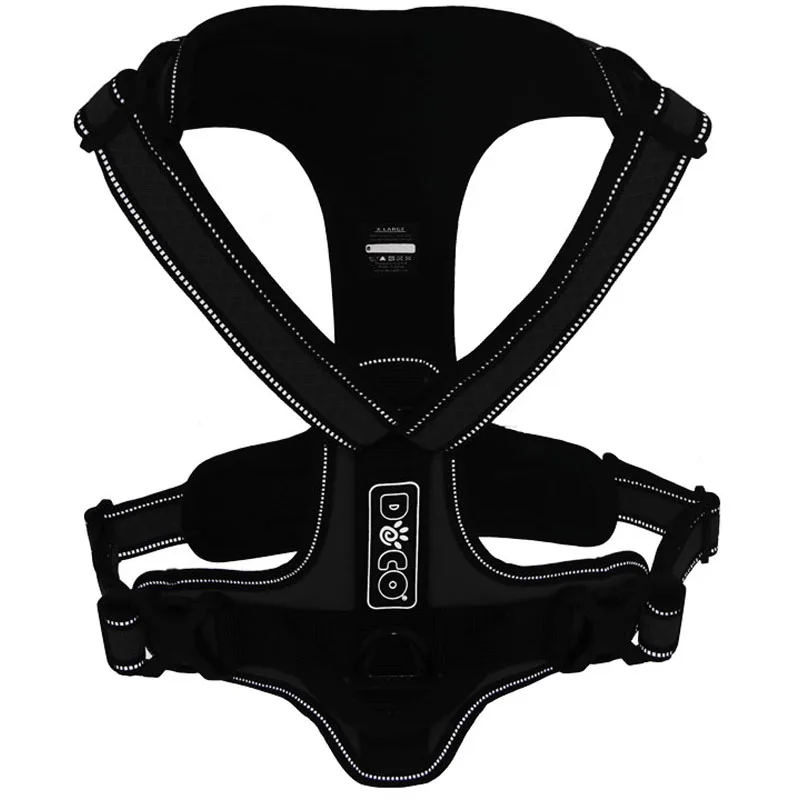 Soft Harness Dog Reflective Big Medium Nylon Dog Harness No Pull Easy Adjustable Pet Harness Collar Car Safety Harness For Dogs  (3)
