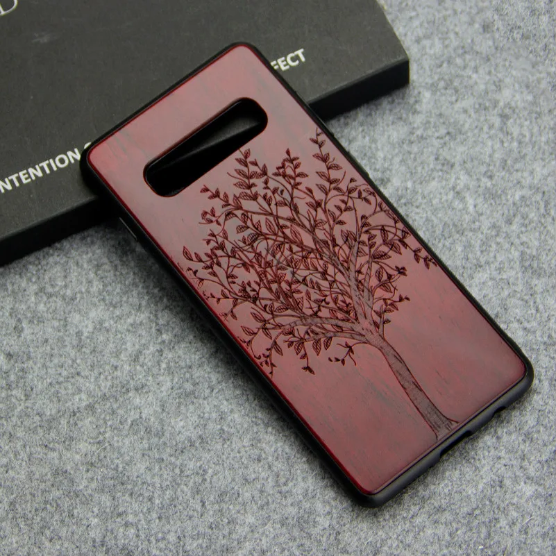 

For Samsung S10 plus Case For Samsung S10e Luxury Wooden Shockproof Protection Back Cover Shell For Samsung Galaxy S10 S10 Plus