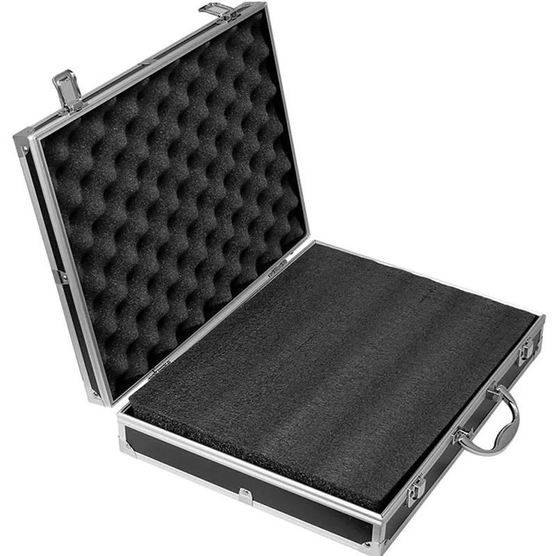 

Multi-function Aluminum Alloy Tool Box hardware toolbox high quality Impact resistant safety case with foam lining 37x28.5x8cm