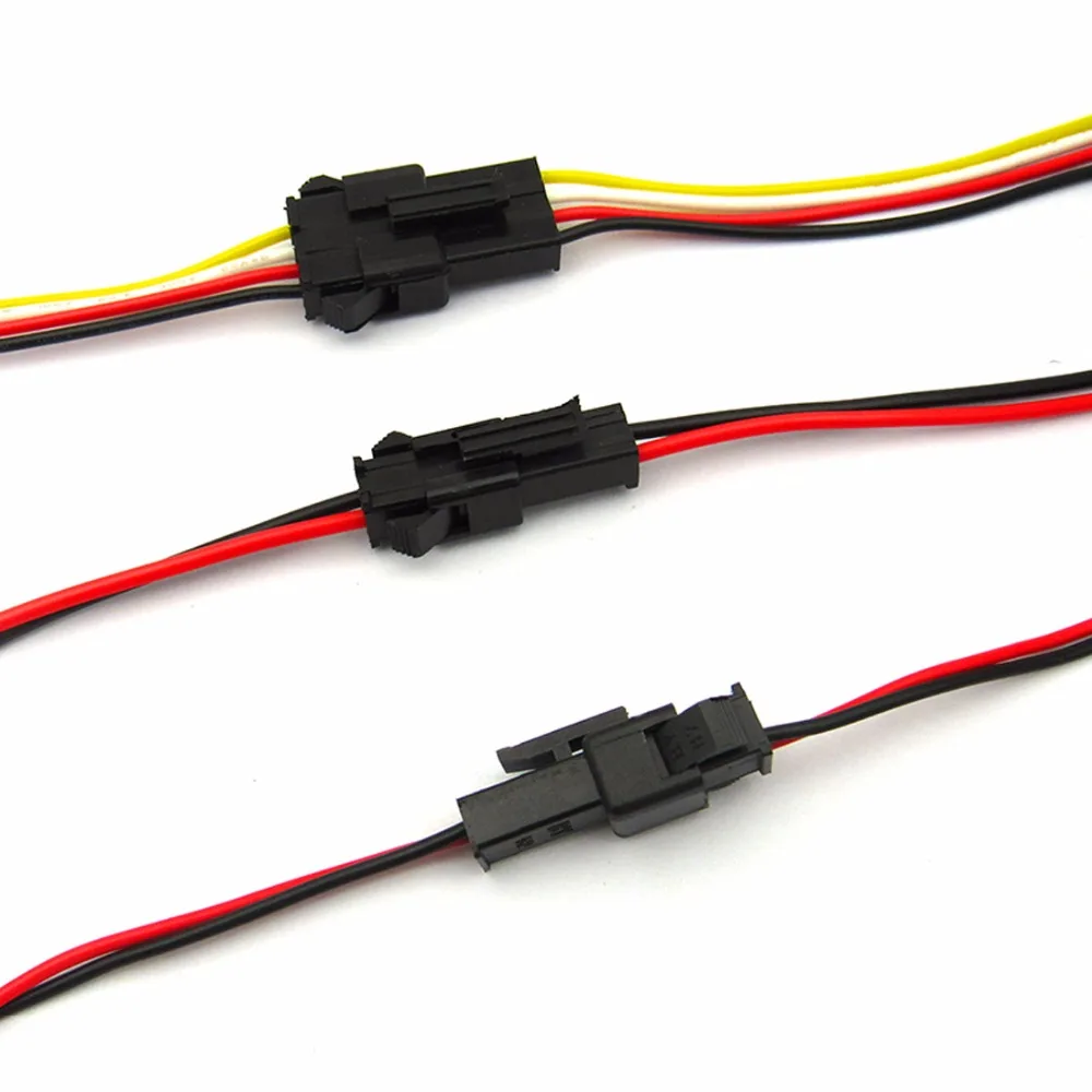 

10 Pairs 4P JST SM Butted Line Male Female Connector Terminal Cable Electronic Wire 20/30/40cm