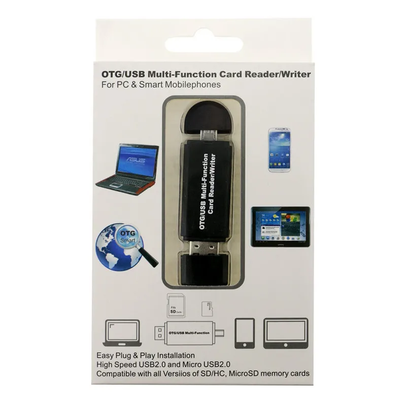 2 в 1 USB Type C OTG кард ридер флэш накопитель высокоскоростной USBC Универсальный TF/SD